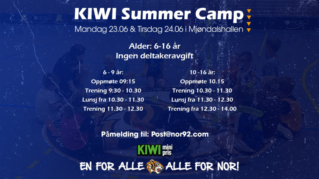GRATIS! KIWI Summer Camp 2025 - NOR 92