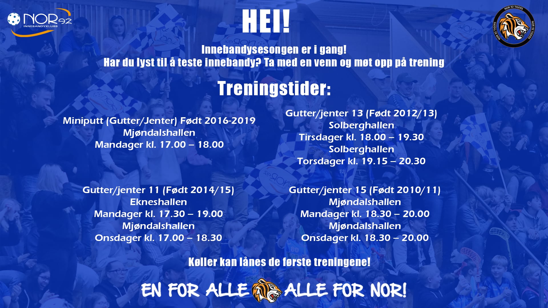Har du lyst til å spille innebandy?!