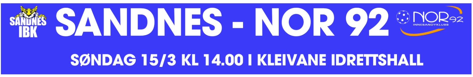 Neste kamp Sandnes (15 mars)